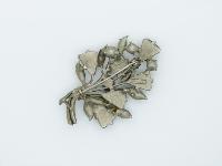 Vintage 60s Signed Exquisite Scottish Agate Glass Stone and Diamante Floral Brooch 6.5cms