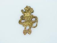 Vintage 80s Walt Disney Minnie Mouse Enamel Brooch Super Cute! 