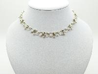 Pretty and Delicate Silver Plated Fancy Link Choker Necklace 39cms