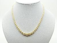 Vintage 30s Mother of Pearl Bead and Turquoise Glass Bead Necklace and Earrings 53cms 