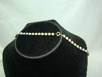 Vintage 50s Pretty Carnival AB Diamante Drop Necklace