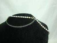 Vintage 50s Pretty Carnival AB Diamante Drop Necklace