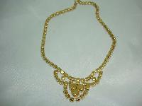 1950s Gorgeous Carnival AB Diamante Cascade Necklace