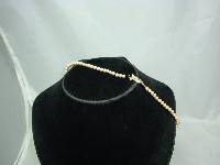 Vintage 50s Graduating Glass Faux Pearl Bead Necklace
