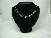 Vintage 30s Sparkling Double Row AB Rhinestone Diamante Necklace