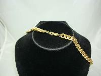 Vintage 80s Classy and Elegant Chunky Gold Link Cream Lucite Necklace