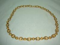 1980s Quality Crystal Diamante Gold Necklace & Earrings