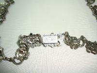 1950s Signed Jewelcraft Ornate Pink Diamante Necklace Brooch Earrings