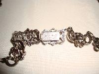 1950s Signed Jewelcraft Ornate Pink Diamante Necklace Brooch Earrings