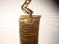 Vintage 70s Signed Grosse Wide Flexible Textured Gold Choker Necklace