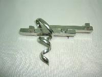 1970s Very Unusual Modernist Abstract Silver Brooch Statement Piece!