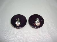 Vintage 60s Big & Bold Shades of Red Lucite Disc Clip On Earrings