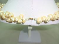 Vintage 50s Beautiful Tiny Real Shell Cluster Bead Necklace 