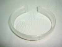 Vintage 80s Fab and Funky Clear Sparkle Lucite Cuff Bangle