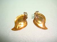 1960s Signed Moda Designer Large Copper Flower Pendant and Earrings