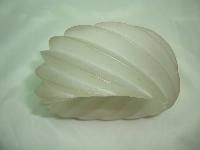 Vintage 1950s Chunky Wide Clear Lucite Swirl Cuff Statement Bangle