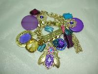 Fabulous One Off Designer Chunky Charm Bracelet Custom Made 1 of 1!