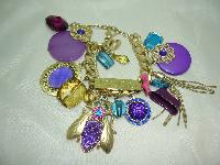 Fabulous One Off Designer Chunky Charm Bracelet Custom Made 1 of 1!