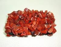 Fabulous and Stylish Smooth Cornelian Chip Stone Wide Cuff Bracelet 