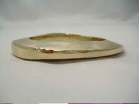 Vintage 80s Stunning Monet Heavy Gold Bangle Bracelet