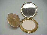 Vintage 50s Mascot Gold Brocade Goldtone Compact WOW