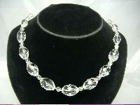 1930s Quality Graduating Crystal Glass Bead Necklace